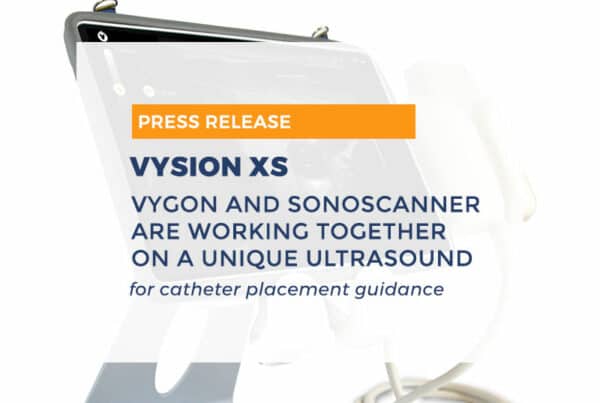 Vygon and Sonoscanner are working together on a new ultrasound scanner, unique among its kind, specifically designed for catheter placement guidance - gentil