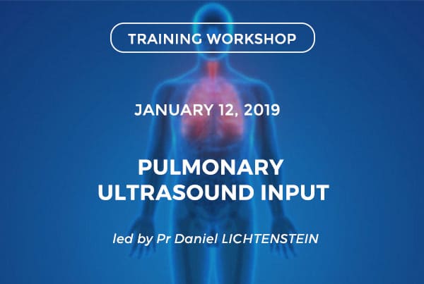 Pulmonary ultrasound input - Humain