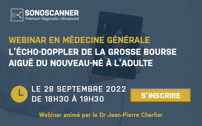 Webinar – L’écho-Doppler de la grosse bourse aiguë du nouveau-né à l’adulte