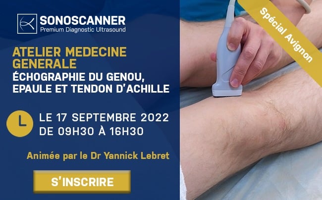 Atelier | Echographie du genou, épaule et tendon d’Achille | Avignon